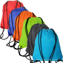 Custom Sports Backpack Polyester Drawstring Bag Printing Draw String Bag for Promotional